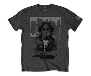 John Lennon - T-Shirt # Xxl Unisex Grey # Skyline