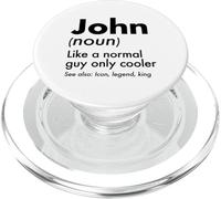 John Like A Normal Guy Only Cooler Legend King Nombre PopSockets PopGrip para MagSafe