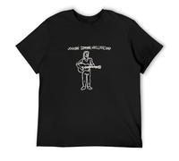 John Mellencamp Call Me Guitar Camiseta Man's Fashion Cotton Black Clothes, Negro , M
