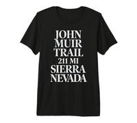 John Muir Trail 211 Millas Ruta de Senderismo mínima de Camiseta Premium