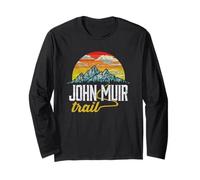 John Muir Trail - Camiseta gráfica Vintage Envejecida Manga Larga
