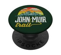 John Muir Trail - Camiseta gráfica Vintage Envejecida PopSockets PopGrip Adhesivo