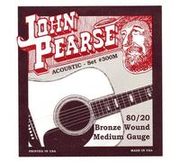 John Pearse 300M - Juego de cuerdas para guitarra acústica de bronce, 013-056