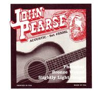 John Pearse 550SL - Juego de cuerdas para guitarra de fósforo/bronce