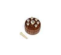 John Pearse Bone Pins, Abalone Dot