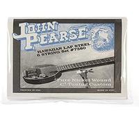 John Pearse Cuerdas 7380 para guitarra Hawaiin Lap-Steel de 6 cuerdas - Enrollado en níquel puro - C6-Tuning