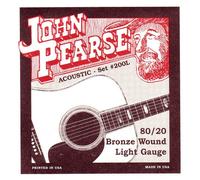 John Pearse P200L - Juego de cuerdas para guitarra de bronce