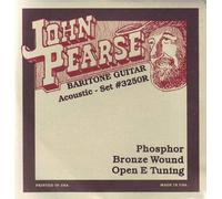 John Pearse Resophonic Guitarra Barítono Fósforo Bronce Open E Tuning, .017 - .076, 3250