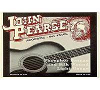 John Pearse Strings® 510L para guitarra acústica - bronce fósforo y herida de seda - calibre ligero 11-49