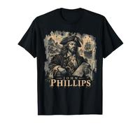 John Phillips Capitán Pirata e Historia Marítima Camiseta
