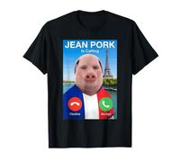 John Pork is Calling Brainrot Meme Bandera de Francia Jean Teen Boy Camiseta