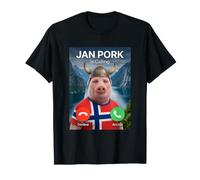 John Pork is Calling Brainrot Meme Bandera de Noruega Jan Teen Boys Camiseta