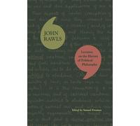John Rawls Lectures on the History of Political Philosophy (Tapa blanda)