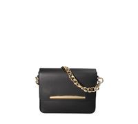 John Richmond Bandolera mujer Cuero genuino 26x20x8 cm JR-W-1126RU-PARENT, Negro y dorado., 26x20x8