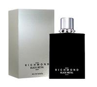 JOHN RICHMOND Black Metal Man Eau de Toilette - Un perfume masculino amaderado, almizclado y floral para hombre con fuerte carácter, botella de 100 ml