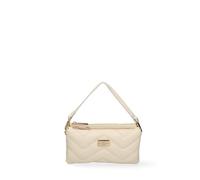 John Richmond Bolso al hombro de mujer de piel auténtica 22x12x5 cm JR-W-1109SA-PARENT, Beige Y Dorado, 22x12x5