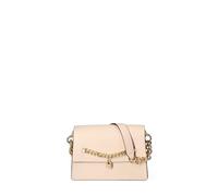 John Richmond Bolso de hombro para mujer de piel auténtica 22x16x10,5 cm JR-W-1155RU-PARENT, Beige Y Dorado, 22x16x10,5