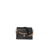 John Richmond Bolso de hombro para mujer de piel auténtica 22x16x10,5 cm JR-W-1155RU-PARENT, Negro y dorado., 22x16x10,5