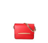 John Richmond Bolso de hombro para mujer de piel auténtica 26x20x8 cm JR-W-1126RU-PARENT, rojo y dorado, 26x20x8