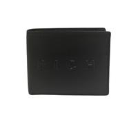John Richmond Cartera negra con logo para hombre, Negro , Talla única