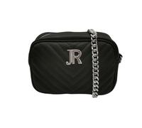 John Richmond Habitación Bag Negra Plata Acolchada para Mujer, Negro , Talla única