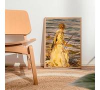 John Singer Sargent, famoso pintor, retrato femenino, póster de mujer elegante, impresiones en lienzo, pintura, arte de pared para decoración del hogar (40 x 50 cm/sin marco)