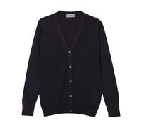 John Smedley - Yasmin Cárdigan con cuello en V - Knitwear - Mujer - Azul - S -