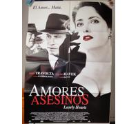 John Travolta - Original Mexican Movie Poster Lonely Hearts Amores Asesinos John Travolta Salma Hayek Jared Leto