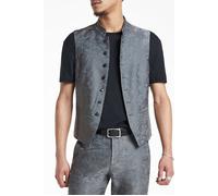 John Varvatos Button Front Closure Vest With Stand Up Iron Grey Talla: 46 | Trajes Outlet | Hombre | Gris