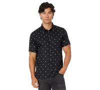 John Varvatos Camisa Sean para Hombre, Ébano, Medium