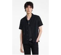 John Varvatos Dan Camp Collar Shirt In Embroidered Fab Black Talla: S | Camisas Casuales Outlet | Hombre | Negro