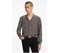 John Varvatos Hidden Placket Band Collar Earth Brown Talla: L | Camisas Casuales Outlet | Hombre | Marrón