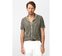 John Varvatos Holt Hand Drawing Jacquard Camp Collar Spruce Talla: S | Camisas Casuales Outlet | Hombre