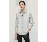 John Varvatos Multi Button Slim Fit Shirt Fossil Grey Talla: XS | Camisas Casuales Outlet | Hombre | Gris