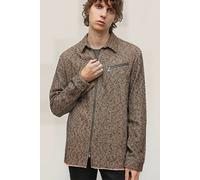 John Varvatos Robbins Ls Sport Shirt, Cf Zipper Closure, Zipper Powder Whi Talla: XS | Chaquetas Finas Outlet | Hombre