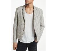 John Varvatos Short Jacket With Welt Chest Pkt Angled Black/white Talla: 50 | Chaquetas Finas Outlet | Hombre | Blanco