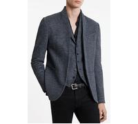 John Varvatos Slim Fit Hook And Bar Closure Short Shaw Navy Talla: 48 | Outlet | Hombre | Azul