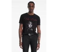 John Varvatos Ss Crew Tee - Alice Cooper Script Black Talla: XL | Camisetas con Decoración Impresa Outlet | Hombre | Negro