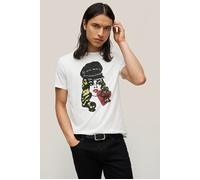 John Varvatos Ss Crew Tee - Bikerheart Salt Talla: XL | Camisetas con Decoración Impresa Outlet | Hombre