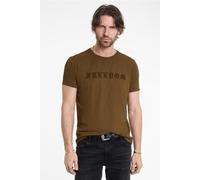 John Varvatos Ss Crew Tee - Cracked Freedom Lt Brown Talla: XL | Camisetas con Decoración Impresa Outlet | Hombre | Marrón