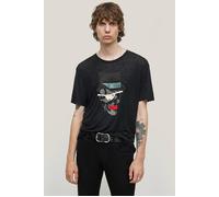 John Varvatos Ss Crew Tee - Top Hat Skull Black Talla: XXL | Camisetas con Decoración Impresa Outlet | Hombre | Negro