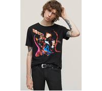John Varvatos Ss Raw Edge Tee Vintage Wash - Judas Priest Staine Black Talla: M | Camisetas con Decoración Impresa Outlet | Hombre | Negro