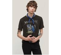 John Varvatos Ss Raw Edge Tee Vintage Wash - Megadeth Hourglass Black Talla: XS | Outlet | Hombre | Negro