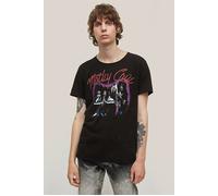 John Varvatos Ss Raw Edge Tee Vintage Wash - Motley Crue Purple Black Talla: XS | Camisetas con Decoración Impresa Outlet | Hombre | Negro