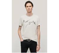 John Varvatos Ss Raw Edge Tee Vintage Wash - New York Fossil Grey Talla: XXL | Outlet | Hombre | Gris