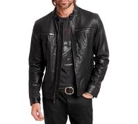 John Varvatos Star USA - Chaqueta de piel para hombre - Negro - Large