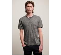 John Varvatos Wooster Regular Fit Ss Vneck With Melang Iron Grey Talla: S | Camisetas Básicas Outlet | Hombre | Gris