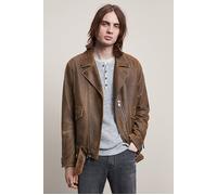 John Varvatos Zip Closure Belted Biker Jacket With Ver Dark Brown Talla: 56 | Chaquetas de Cuero Outlet | Hombre | Marrón