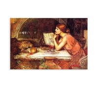 John Waterhouse Sketch of Circe 1911 Diosa de la Hechicera Mágica Bruja Lienzo Arte Póster y Arte de Pared Impresión Moderna Decoración Familiar Dormitorio Sin Marco