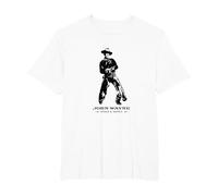 John Wayne Liberty Cenefa Camiseta, Hombre Tallas Grandes, Blanco, 3X Alto
